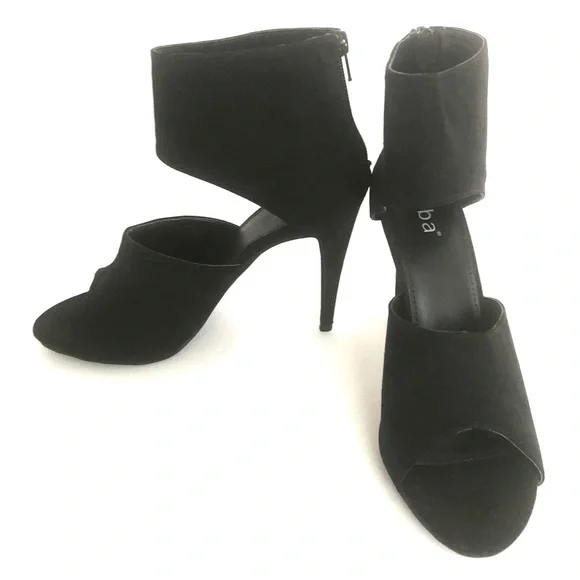 Diba Womens Sandals Size 8 Black Heeled - Picture 3 of 6